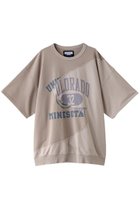 【メゾンスペシャル/MAISON SPECIAL】の【UNISEX】ウェーブカットドッキングロゴTシャツ G.BGE(グレーベージュ)|ID: prp329100004029439 ipo3291000000032917155