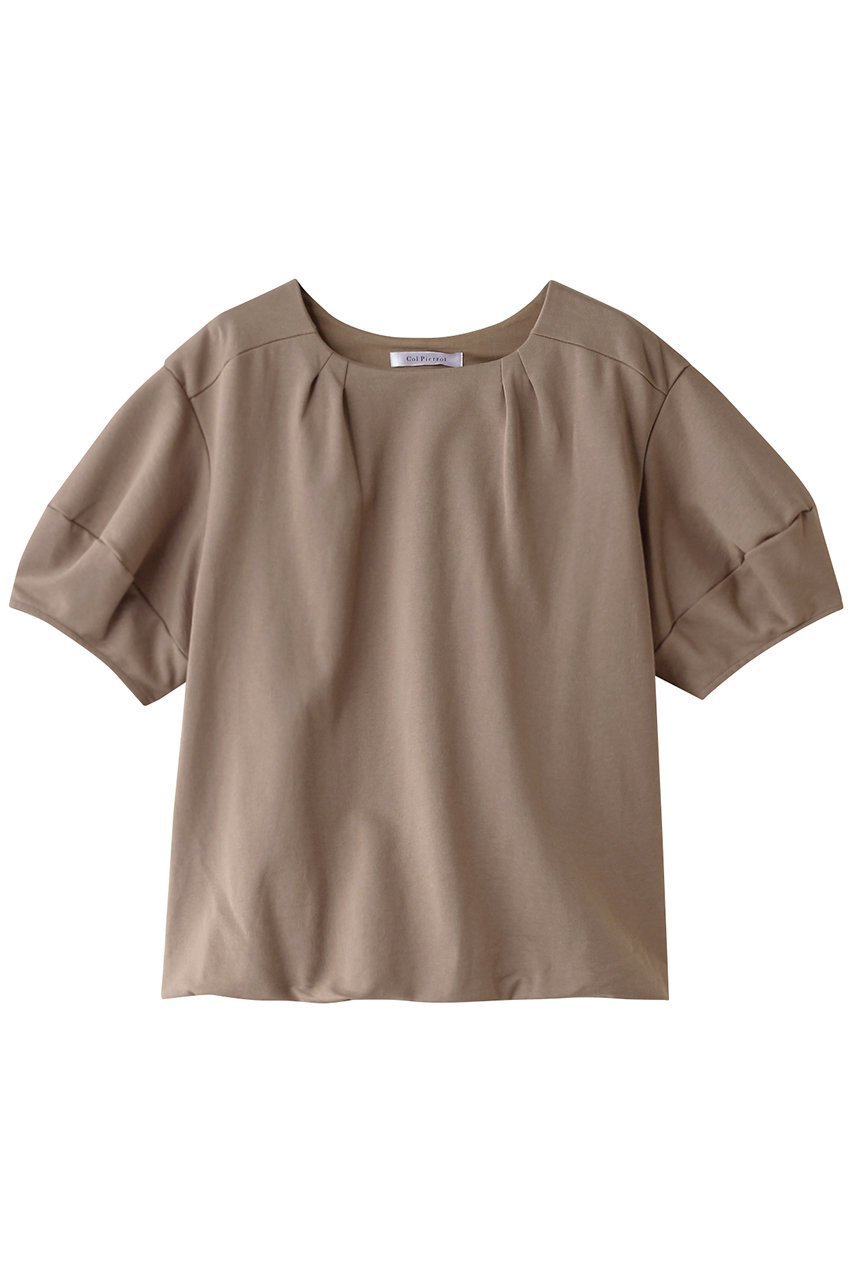 【コルピエロ/Col Pierrot】の【ELLE SHOP 限定】スウェットトップス インテリア・キッズ・メンズ・レディースファッション・服の通販 founy(ファニー) ファッション Fashion レディースファッション Fashion for Women トップス・カットソー Cut & Sew Tops シャツ・ブラウス・オフィスカジュアル Elegant Blouses & Button-Ups レディースパーカー・カジュアルフーディー Casual Hoodies & Sweatshirts ロングTシャツ・Tシャツ Longline T-Shirts & Tees スウェット・クルーネックトップス Sweatshirts & Crewnecks / Relaxed Fit Sweat Tops カットソー・ベーシックTシャツ Cut-and-Sewn Tops / Stretch Tees & Basics バルーン Balloon, Balloon Silhouette 夏 Summer ベージュ|ID: prp329100004031168 ipo3291000000032792054