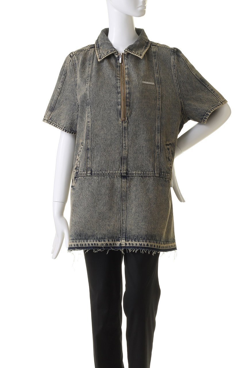 【プランク プロジェクト/PRANK PROJECT】のデニムジップチュニック 人気、トレンドファッション・服の通販 founy(ファニー) 　ファッション　Fashion　レディースファッション　Fashion for Women　ワンピース　Dresses　チュニック　Tunic Tops & Dresses　インナー　Innerwear　シンプル　Simple, Minimal　スリーブ　Sleeve, Long Sleeve / Short Sleeve　チュニック　Tunic, Long Top　デニム　Denim, Jeans Material　ハーフ　Half, Half-Length　other-2|ID: prp329100004031175 ipo3291000000036029226