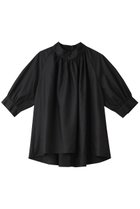 【ミディウミソリッド/MIDIUMISOLID】のhi-neck gathered blouse ブラウス black|ID:prp329100004031177