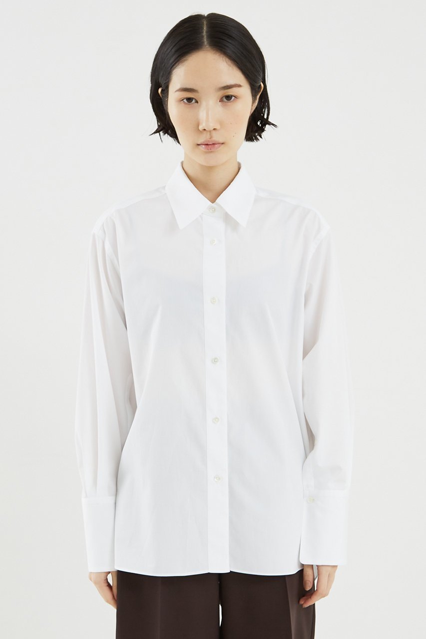 【ザ ストア バイ シー/THE STORE by C】のベーシックシャツ 人気、トレンドファッション・服の通販 founy(ファニー) 　ファッション　Fashion　レディースファッション　Fashion for Women　トップス・カットソー　Cut & Sew Tops　シャツ・ブラウス・オフィスカジュアル　Elegant Blouses & Button-Ups　エレガント 上品　Elegant　カフス　Cuff Design　シンプル　Simple, Minimal　スリーブ　Sleeve, Long Sleeve / Short Sleeve　バランス　Balance, Style Balance　ベーシック　Basic, Essential　マニッシュ　Mannish, Boyish　ロング　Long, Long-Length　other-5|ID: prp329100004031768 ipo3291000000036654114