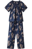 【イクコ/IKUKO】のリップル花柄プリント フレアスリーブパジャマ ネイビー|ID: prp329100004031769 ipo3291000000032834979