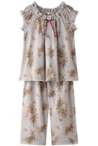 【イクコ/IKUKO】のリップル花柄プリント パフスリーブパジャマ グレー|ID: prp329100004031770 ipo3291000000032834987