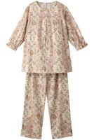 【イクコ/IKUKO】のダブルガーゼ花柄プリント 七分袖パジャマ 人気、トレンドファッション・服の通販 founy(ファニー) ファッション Fashion レディースファッション Fashion for Women トップス・カットソー Cut & Sew Tops 花柄・フラワープリント・モチーフ Floral Prints & Motifs / Flower Pattern Tops アンティーク Antique-Inspired ダブル Double, Double-Breasted パジャマ Pajamas, Sleepwear フラワー Flower, Floral フロント Front, Front Design プリント Print, Printed Pattern 吸水 Absorbent, Quick-Dry |ID:prp329100004031772