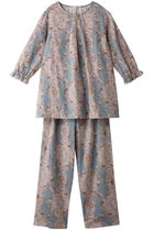 【イクコ/IKUKO】のダブルガーゼ花柄プリント 七分袖パジャマ 人気、トレンドファッション・服の通販 founy(ファニー) ファッション Fashion レディースファッション Fashion for Women トップス・カットソー Cut & Sew Tops 花柄・フラワープリント・モチーフ Floral Prints & Motifs / Flower Pattern Tops アンティーク Antique-Inspired ダブル Double, Double-Breasted パジャマ Pajamas, Sleepwear フラワー Flower, Floral フロント Front, Front Design プリント Print, Printed Pattern 吸水 Absorbent, Quick-Dry thumbnail ブルー|ID: prp329100004031772 ipo3291000000032835005