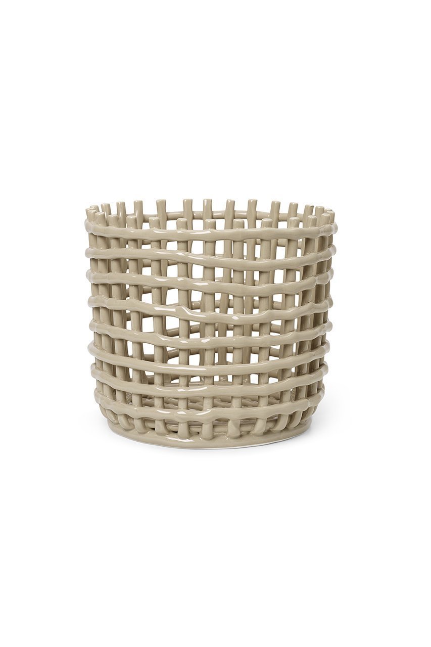 【ファームリビング/ferm LIVING / GOODS】のセラミックバスケット ラージ 人気、トレンドファッション・服の通販 founy(ファニー) 　ハンド　Hand　バスケット　Basket　再入荷　Restock/Back In Stock/Re Arrival　 other-1|ID: prp329100004033361 ipo3291000000026813760