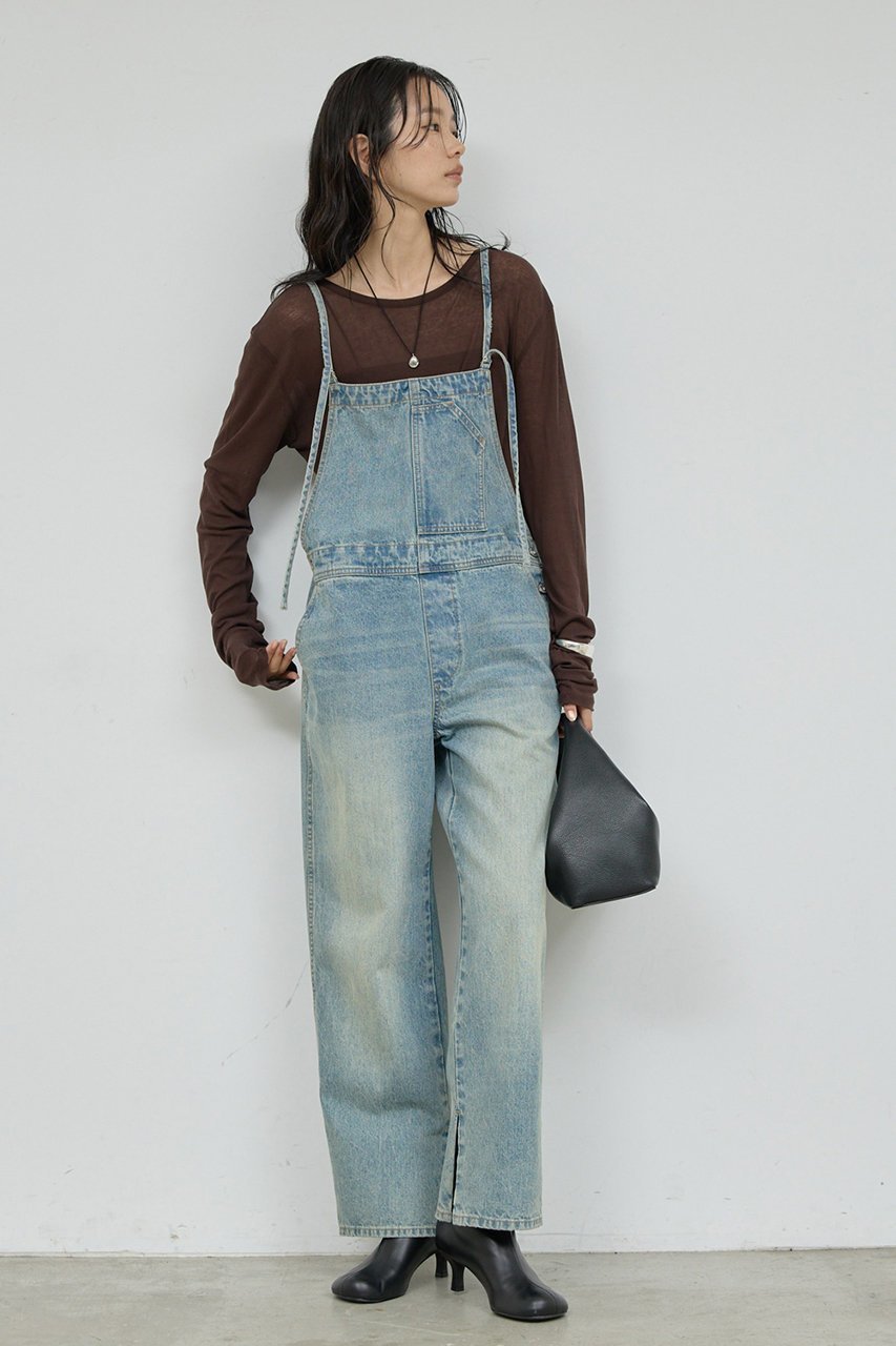 【ガリャルダガランテ/GALLARDAGALANTE】のデニムサロペット 人気、トレンドファッション・服の通販 founy(ファニー) 　ファッション　Fashion　レディースファッション　Fashion for Women　パンツ　Pants & Trousers　ストレート　Straight, Straight Cut　デニム　Denim, Jeans Material　 other-1|ID: prp329100004033376 ipo3291000000035742363