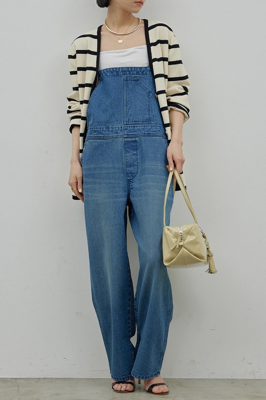 【ガリャルダガランテ/GALLARDAGALANTE】のデニムサロペット 人気、トレンドファッション・服の通販 founy(ファニー) 　ファッション　Fashion　レディースファッション　Fashion for Women　パンツ　Pants & Trousers　ストレート　Straight, Straight Cut　デニム　Denim, Jeans Material　other-2|ID: prp329100004033376 ipo3291000000035858742