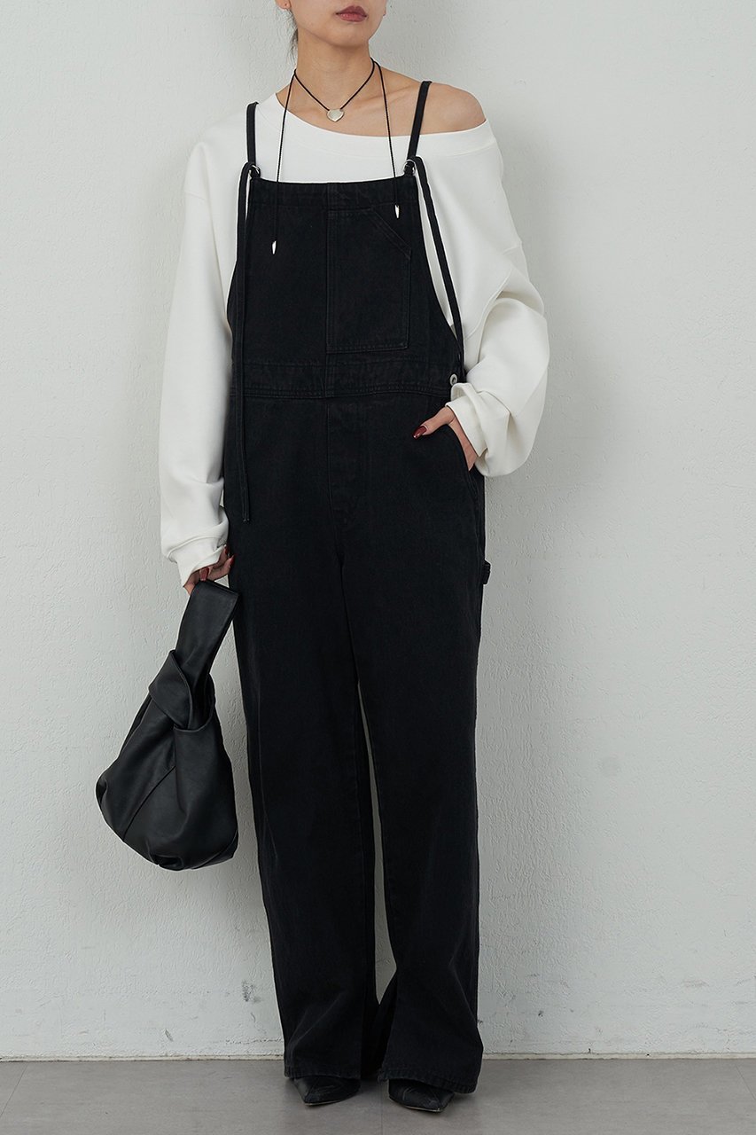 【ガリャルダガランテ/GALLARDAGALANTE】のデニムサロペット 人気、トレンドファッション・服の通販 founy(ファニー) 　ファッション　Fashion　レディースファッション　Fashion for Women　パンツ　Pants & Trousers　ストレート　Straight, Straight Cut　デニム　Denim, Jeans Material　other-2|ID: prp329100004033376 ipo3291000000036893826