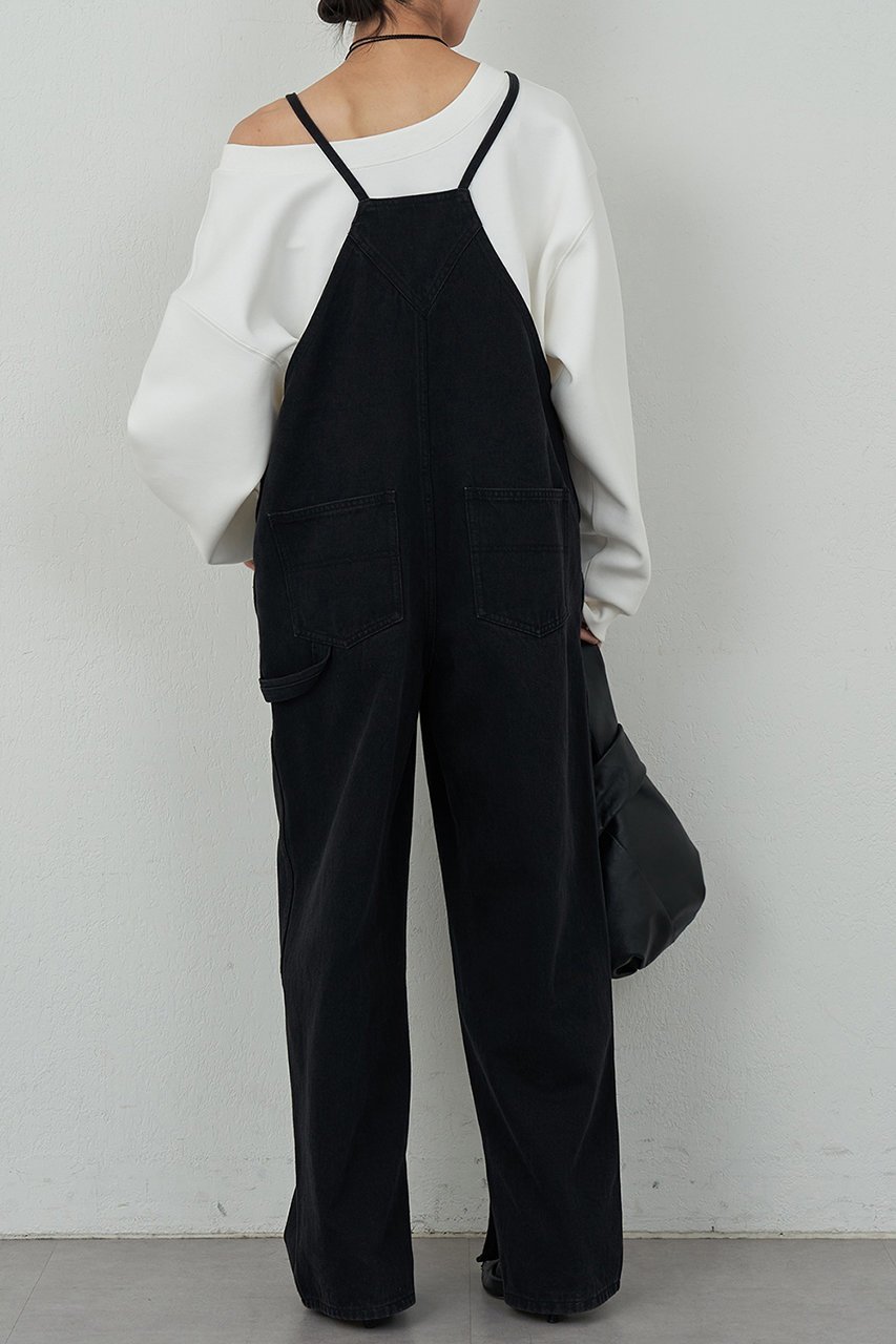 【ガリャルダガランテ/GALLARDAGALANTE】のデニムサロペット 人気、トレンドファッション・服の通販 founy(ファニー) 　ファッション　Fashion　レディースファッション　Fashion for Women　パンツ　Pants & Trousers　ストレート　Straight, Straight Cut　デニム　Denim, Jeans Material　other-5|ID: prp329100004033376 ipo3291000000036893829