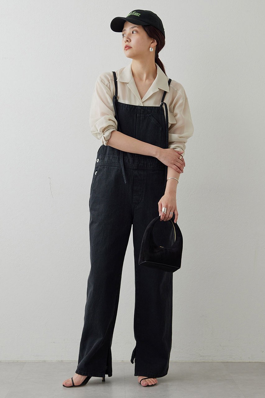 【ガリャルダガランテ/GALLARDAGALANTE】のデニムサロペット 人気、トレンドファッション・服の通販 founy(ファニー) 　ファッション　Fashion　レディースファッション　Fashion for Women　パンツ　Pants & Trousers　ストレート　Straight, Straight Cut　デニム　Denim, Jeans Material　other-7|ID: prp329100004033376 ipo3291000000036893833