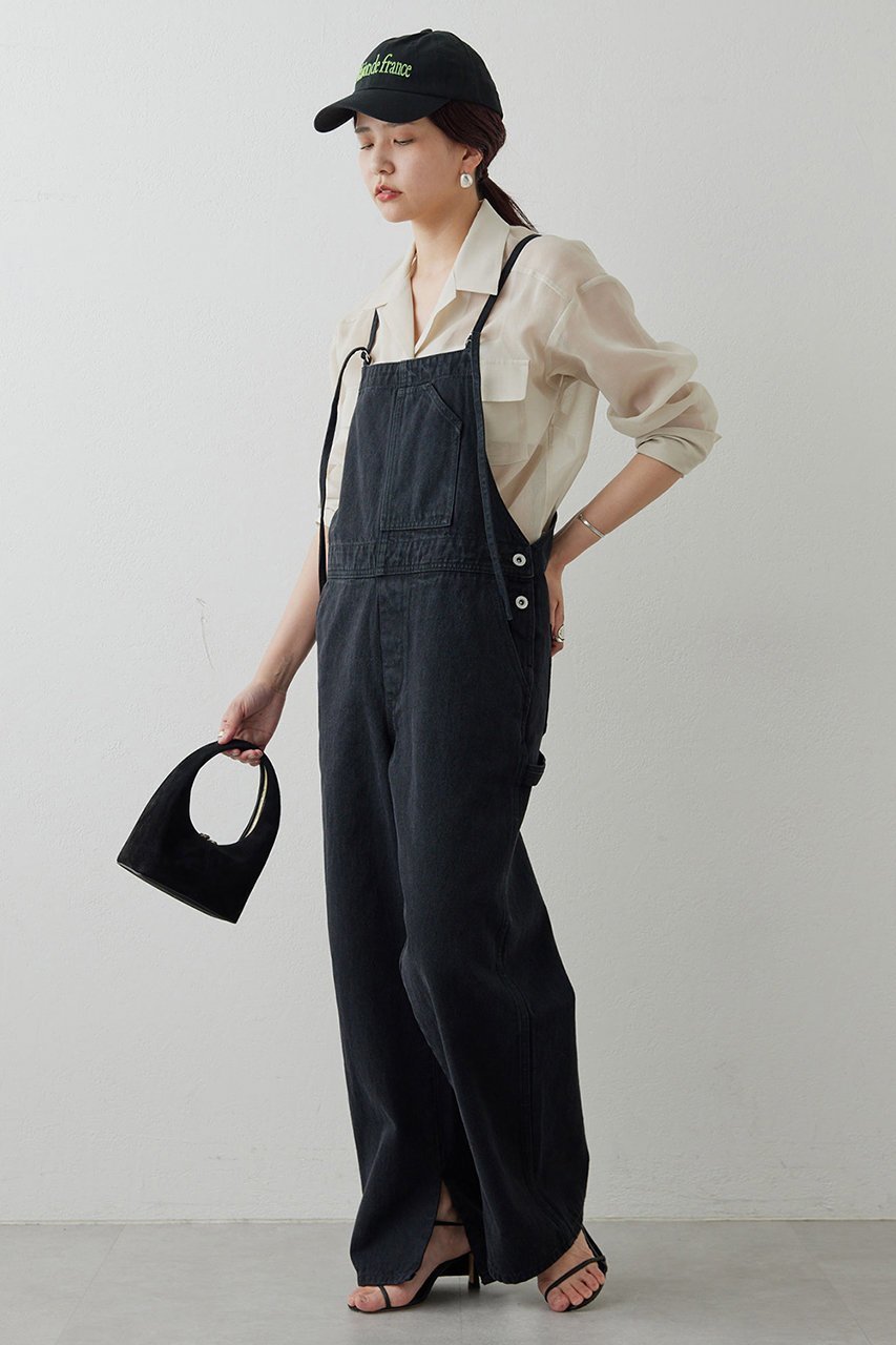 【ガリャルダガランテ/GALLARDAGALANTE】のデニムサロペット 人気、トレンドファッション・服の通販 founy(ファニー) 　ファッション　Fashion　レディースファッション　Fashion for Women　パンツ　Pants & Trousers　ストレート　Straight, Straight Cut　デニム　Denim, Jeans Material　other-8|ID: prp329100004033376 ipo3291000000036893835