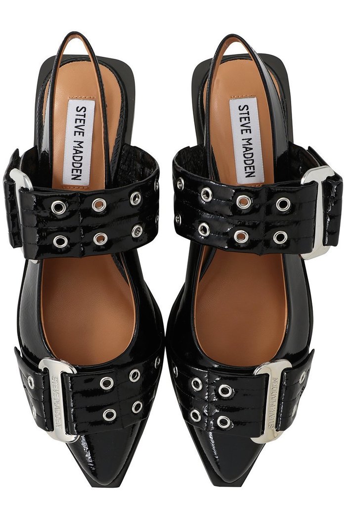 【スティーブマデン/STEVE MADDEN】のGRAND AVE バックルベルトフラットパンプス インテリア・キッズ・メンズ・レディースファッション・服の通販 founy(ファニー) https://founy.com/ ファッション Fashion レディースファッション Fashion for Women バッグ Bags ベルト&ウエストマーク Belts & Waist Accessories シルバー Silver, Metallic Silver エレガント 上品 Elegant |ID: prp329100004033386 ipo3291000000032877889
