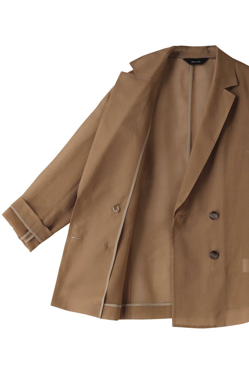 【アルアバイル/allureville】のシアーオーガンジージャケット 人気、トレンドファッション・服の通販 founy(ファニー) ファッション Fashion レディースファッション Fashion for Women アウター Coat / Outerwear Collection レディースジャケット・軽アウター Jackets シアー Sheer, See-Through ジャケット Jacket, Outerwear ダブル Double, Double-Breasted トレンド Trend, Trending Now マニッシュ Mannish, Boyish other-6|ID: prp329100004033405 ipo3291000000035747157