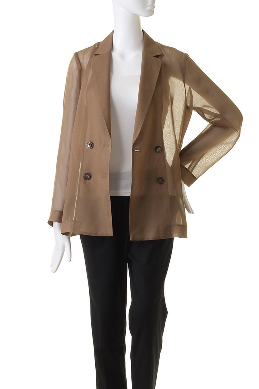 【アルアバイル/allureville】のシアーオーガンジージャケット 人気、トレンドファッション・服の通販 founy(ファニー) ファッション Fashion レディースファッション Fashion for Women アウター Coat / Outerwear Collection レディースジャケット・軽アウター Jackets シアー Sheer, See-Through ジャケット Jacket, Outerwear ダブル Double, Double-Breasted トレンド Trend, Trending Now マニッシュ Mannish, Boyish other-7|ID: prp329100004033405 ipo3291000000035747160