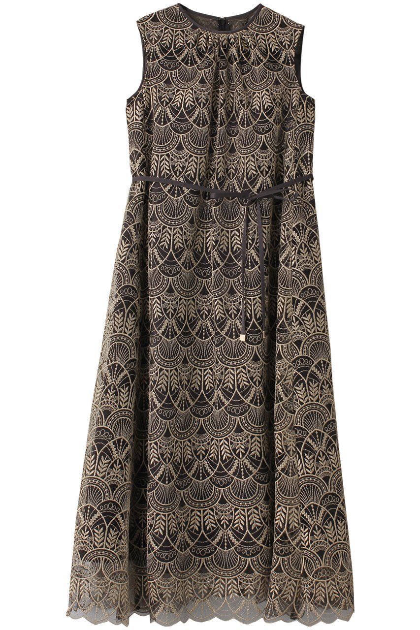 【アナイ/ANAYI】のラメチュールレーステントライン ワンピース インテリア・キッズ・メンズ・レディースファッション・服の通販 founy(ファニー) 　ファッション　Fashion　レディースファッション　Fashion for Women　ワンピース　Dresses　チュニック　Tunic Tops & Dresses　おすすめ　Recommended / Our Picks　オケージョン　Occasion Wear　チュニック　Tunic, Long Top　チュール　Tulip, Tulip Motif　リボン　Ribbon, Bow　ロング　Long, Long-Length　エレガント 上品　Elegant　夏　Summer　ゴールド|ID: prp329100004033431 ipo3291000000032893276