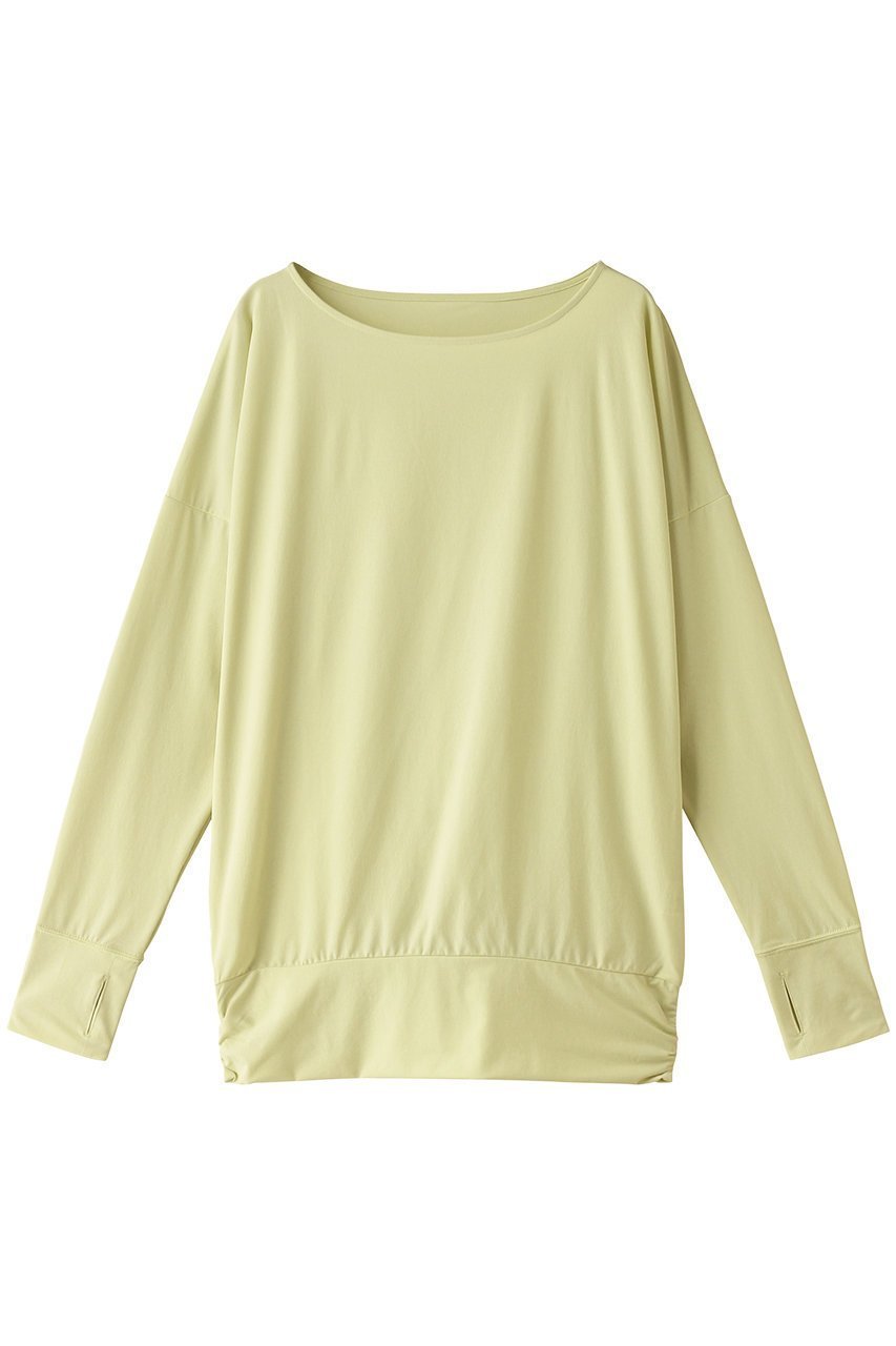 【ジュリエ/Julier】の長袖プルオーバー インテリア・キッズ・メンズ・レディースファッション・服の通販 founy(ファニー) 　ファッション　Fashion　レディースファッション　WOMEN　トップス・カットソー　Tops/Tshirt　プルオーバー　Pullover　スポーツウェア　Sportswear　スポーツ トップス　Sports Tops　ギャザー　Gather　スポーツ　Sports　スリーブ　Sleeve　ブラウジング　Browsing　ヨガ　Yoga　ロング　Long　ワーク　Work　NEW・新作・新着・新入荷　New Arrivals　長袖　Long Sleeve　イエロー|ID: prp329100004034603 ipo3291000000032362651