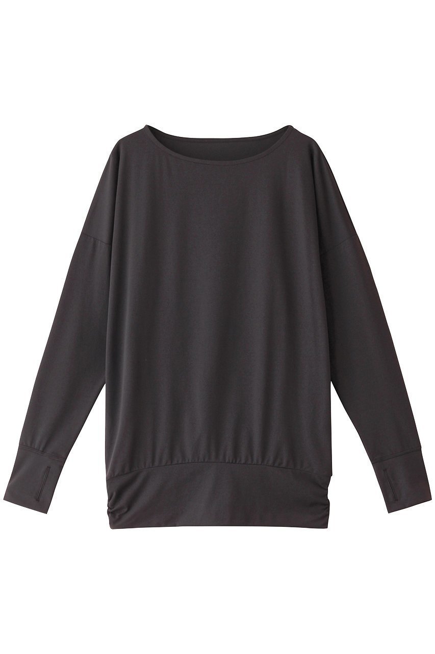 【ジュリエ/Julier】の長袖プルオーバー インテリア・キッズ・メンズ・レディースファッション・服の通販 founy(ファニー) 　ファッション　Fashion　レディースファッション　WOMEN　トップス・カットソー　Tops/Tshirt　プルオーバー　Pullover　スポーツウェア　Sportswear　スポーツ トップス　Sports Tops　ギャザー　Gather　スポーツ　Sports　スリーブ　Sleeve　ブラウジング　Browsing　ヨガ　Yoga　ロング　Long　ワーク　Work　NEW・新作・新着・新入荷　New Arrivals　長袖　Long Sleeve　チャコールグレー|ID: prp329100004034603 ipo3291000000032362652