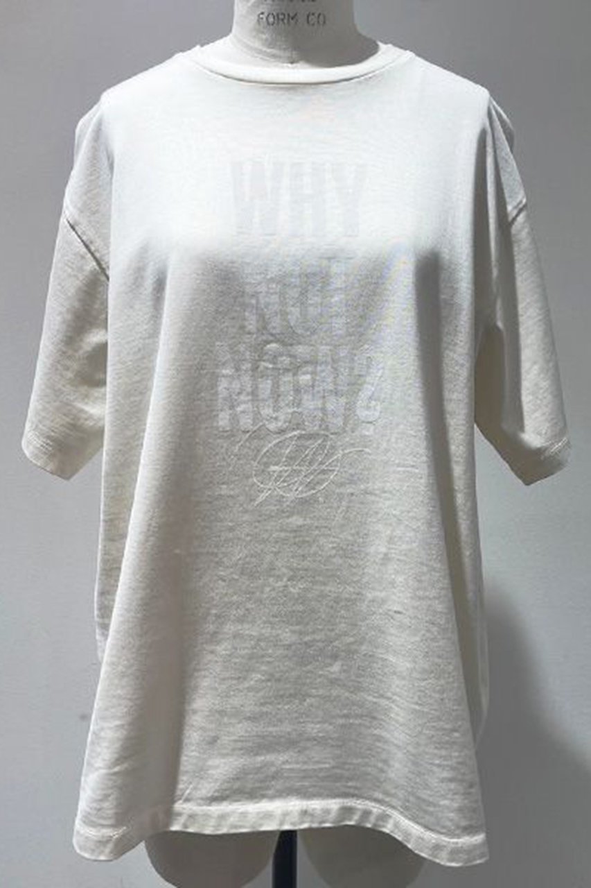 【カオス/Chaos】の【WHY NOT NOW】ティナTシャツ インテリア・キッズ・メンズ・レディースファッション・服の通販 founy(ファニー) 　ファッション　Fashion　レディースファッション　WOMEN　トップス・カットソー　Tops/Tshirt　シャツ/ブラウス　Shirts/Blouses　ロング / Tシャツ　T-Shirts　カットソー　Cut and Sewn　ケミカル　Chemical　コンパクト　Compact　ショート　Short　スリーブ　Sleeve　デニム　Denim　プリント　Print　アイボリー|ID: prp329100004034614 ipo3291000000026831815