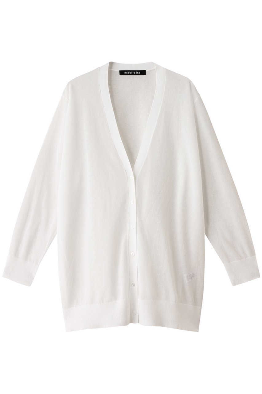 【ミズイロ インド/mizuiro ind】のhi-guage tunic CD カーディガン 人気、トレンドファッション・服の通販 founy(ファニー) 　ファッション　Fashion　レディースファッション　Fashion for Women　トップス・カットソー　Cut & Sew Tops　ニット　Knit Tops & Sweaters　カーディガン・羽織り　Layered Style Cardigans　カーディガン　Cardigan, Knitwear　シアー　Sheer, See-Through　シンプル　Simple, Minimal　夏　Summer　春　Spring　S/S・春夏　SS, Spring/Summer, Warm Season　 other-1|ID: prp329100004034619 ipo3291000000032943893