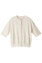 【ベイジ,/BEIGE,】のVALOIS(ヴァロア)/半袖カーディガン Ecru|ID: prp329100004034647 ipo3291000000026831903