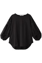 【ミディウミソリッド/MIDIUMISOLID】のlace switching puff slv PO プルオーバー black|ID:prp329100004034653