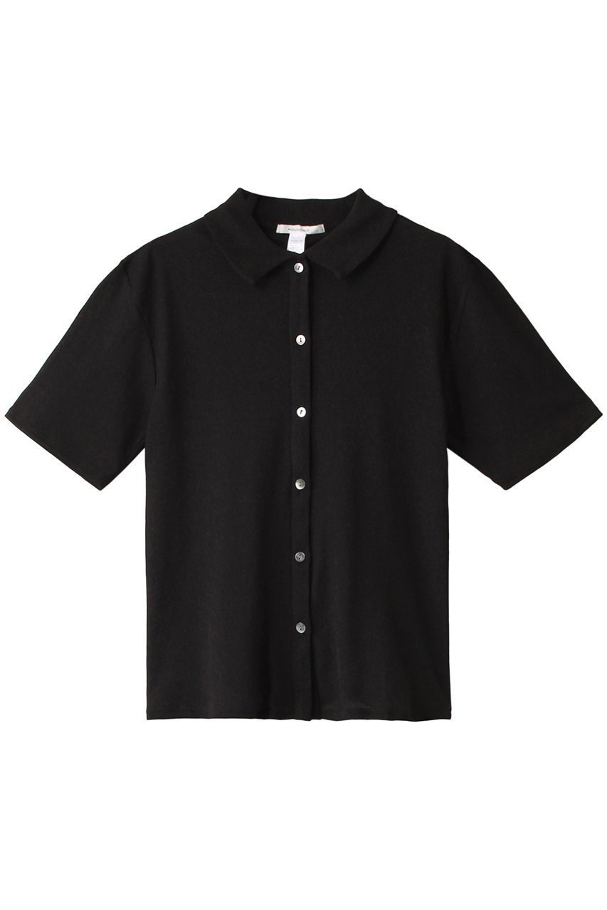 【ミディウミソリッド/MIDIUMISOLID】のsheer rib polo shirts シャツ インテリア・キッズ・メンズ・レディースファッション・服の通販 founy(ファニー) 　ファッション　Fashion　レディースファッション　WOMEN　トップス・カットソー　Tops/Tshirt　シャツ/ブラウス　Shirts/Blouses　ポロシャツ　Polo Shirts　おすすめ　Recommend　コンパクト　Compact　ショート　Short　スポーティ　Sporty　スリーブ　Sleeve　ボトム　Bottom　ポロシャツ　Polo Shirt　ワイド　Wide　black|ID: prp329100004034655 ipo3291000000026831937