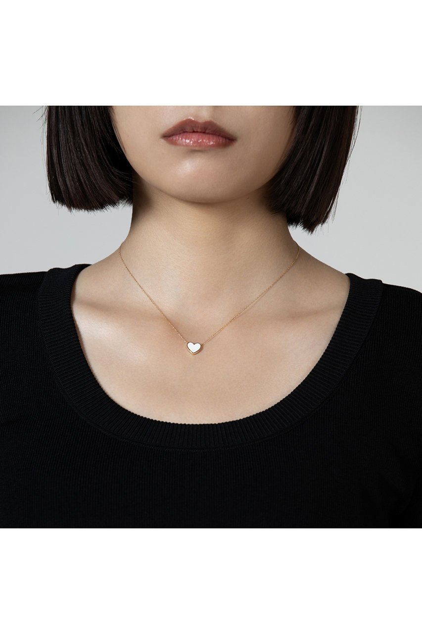 【ビジュードエム/Bijou de M】の【受注生産】リバーシブルハートネックレス 人気、トレンドファッション・服の通販 founy(ファニー) 　ファッション　Fashion　レディースファッション　WOMEN　ジュエリー　Jewelry　ネックレス　Necklaces　おすすめ　Recommend　イエロー　Yellow　ダイヤモンド　Diamond　チェーン　Chain　ネックレス　Necklace　ベーシック　Basic　リバーシブル　Reversible　定番　Standard　other-2|ID: prp329100004035633 ipo3291000000031433663