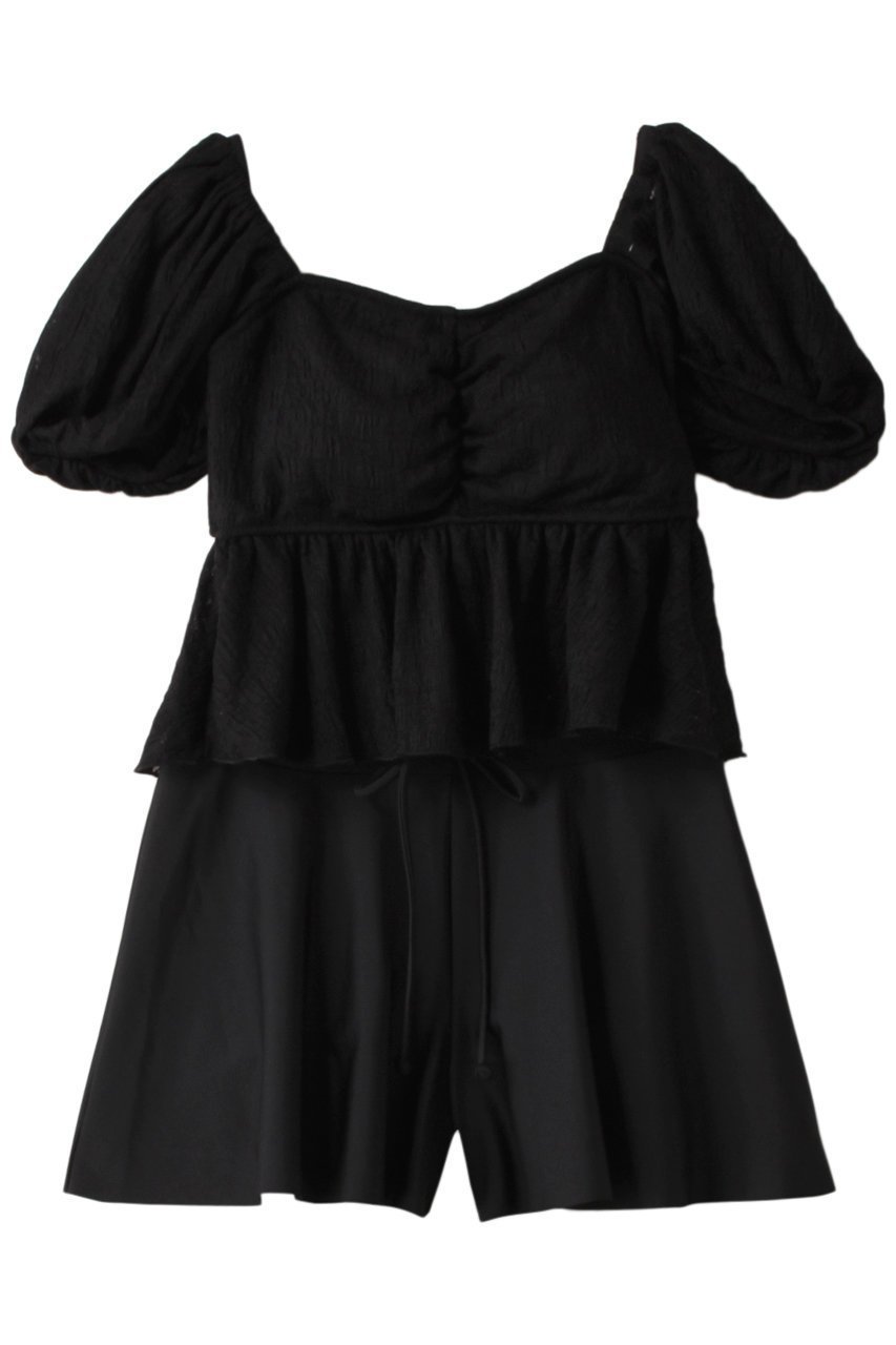 【レイール/Reir】のCheck Lace3点セット インテリア・キッズ・メンズ・レディースファッション・服の通販 founy(ファニー) 　ファッション　Fashion　レディースファッション　Fashion for Women　水着　Swimwear　レディース水着・ビーチウェア　Swimwear & Beachwear　ショート　Short, Short Length　スポーツ　Sports, Activewear　トレンド　Trend, Trending Now　レース　Lace, Lace Fabric　水着　Swimsuit, Swimwear　ブラック|ID: prp329100004036742 ipo3291000000035758252