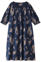 【イクコ/IKUKO】のリップル花柄プリント ネックレースネグリジェ ネイビー|ID: prp329100004036759 ipo3291000000032835022