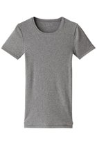【サードマガジン/THIRD MAGAZINE】のロゴ刺繍テレコショートスリーブTシャツ グレー|ID: prp329100004036760 ipo3291000000032895280
