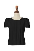 【デイジーリン/DAISY LIN】のKnit Top “Millefeuille Puff” 人気、トレンドファッション・服の通販 founy(ファニー) ファッション Fashion レディースファッション Ladies' Fashion Online トップス・カットソー Tops/Tshirt ニット Knit Tops シャツ/ブラウス Shirts/Blouses ロング / Tシャツ T-Shirts カットソー Cut and Sewn ウォッシャブル Washable ショート Short ストレッチ Stretch スリーブ Sleeve チュール Tulle ベーシック Basic 再入荷 Restock/Back In Stock/Re Arrival 夏 Summer |ID:prp329100004039079