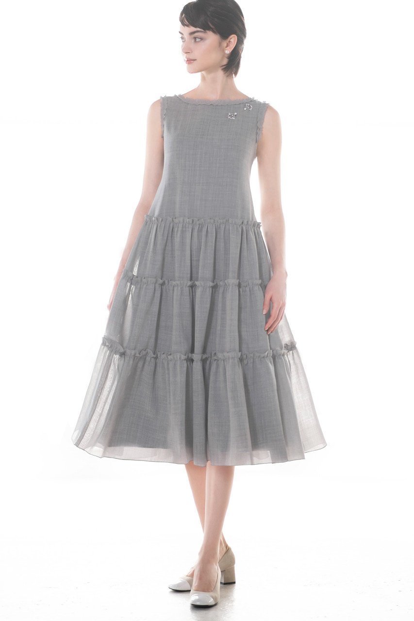 【デイジーリン/DAISY LIN】のDress “さらさら Millefeuille ミモレ” 人気、トレンドファッション・服の通販 founy(ファニー) 　ファッション　Fashion　レディースファッション　WOMEN　ワンピース　Dress　ドレス　Party Dresses　チュニック　Tunic　アクセサリー　Accessories　ウォッシャブル　Washable　エレガント 上品　Elegant　ギャザー　Gather　サテン　Satin　ストレッチ　Stretch　チュニック　Tunic　フリル　Frills　ミモレ　Mimore　夏　Summer　NEW・新作・新着・新入荷　New Arrivals　other-4|ID: prp329100004039082 ipo3291000000032348654