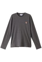 【メゾン キツネ/MAISON KITSUNE / MEN】の【MEN】FOX HEAD PATCH REGULAR ロングスリーブTシャツ ダークグレーメランジ|ID: prp329100004039085 ipo3291000000032922130