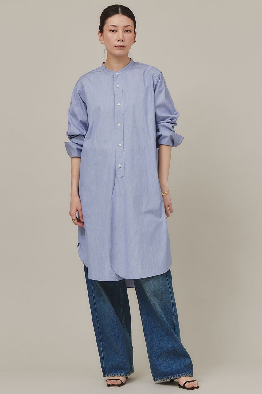 【カレンソロジー/Curensology】の〈&RC〉バンドカラーシャツ 人気、トレンドファッション・服の通販 founy(ファニー) 　ファッション　Fashion　レディースファッション　WOMEN　トップス・カットソー　Tops/Tshirt　シャツ/ブラウス　Shirts/Blouses　ヴィンテージ　Vintage　カッティング　Cutting　カットソー　Cut And Sew　カーゴパンツ　Cargo Pants　キャラクター　Character　ストレート　Straight　スリーブ　Sleeve　デニム　Denim　バランス　Balance　ボトム　Bottom　ミリタリー　Military　メンズ　Mens　ロング　Long　ワーク　Work　おすすめ　Recommend　other-2|ID: prp329100004039113 ipo3291000000031433347
