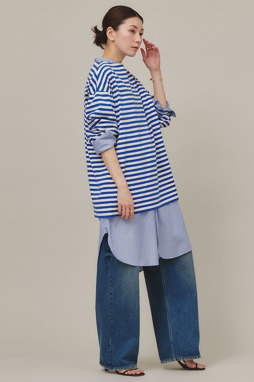 【カレンソロジー/Curensology】の〈&RC〉バンドカラーシャツ 人気、トレンドファッション・服の通販 founy(ファニー) 　ファッション　Fashion　レディースファッション　WOMEN　トップス・カットソー　Tops/Tshirt　シャツ/ブラウス　Shirts/Blouses　ヴィンテージ　Vintage　カッティング　Cutting　カットソー　Cut And Sew　カーゴパンツ　Cargo Pants　キャラクター　Character　ストレート　Straight　スリーブ　Sleeve　デニム　Denim　バランス　Balance　ボトム　Bottom　ミリタリー　Military　メンズ　Mens　ロング　Long　ワーク　Work　おすすめ　Recommend　other-6|ID: prp329100004039113 ipo3291000000031433361