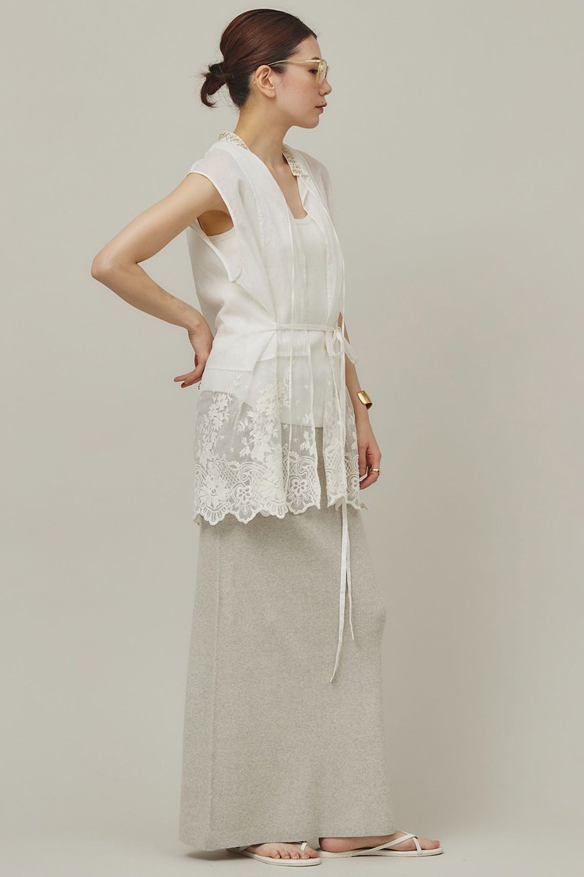 【カレンソロジー/Curensology】のオーガンビジューブラウス 人気、トレンドファッション・服の通販 founy(ファニー) 　ファッション　Fashion　レディースファッション　Fashion for Women　トップス・カットソー　Cut & Sew Tops　キャミソール&ノースリーブ　Camisoles & Sleeveless Tops　シャツ・ブラウス・オフィスカジュアル　Elegant Blouses & Button-Ups　おすすめ　Recommended / Our Picks　インド　Indian Textile　オーガンジー　Organza Fabric　カットソー　Cut and Sewn Top　スタンド　Stand Collar, Upright Stand　デニム　Denim, Jeans Material　ノースリーブ　Sleeveless, No-Sleeve　バランス　Balance, Style Balance　フォーマル　Formal, Dressy　ベスト　Vest, Waistcoat　A/W・秋冬　Autumn/Winter　other-5|ID: prp329100004039114 ipo3291000000032879241