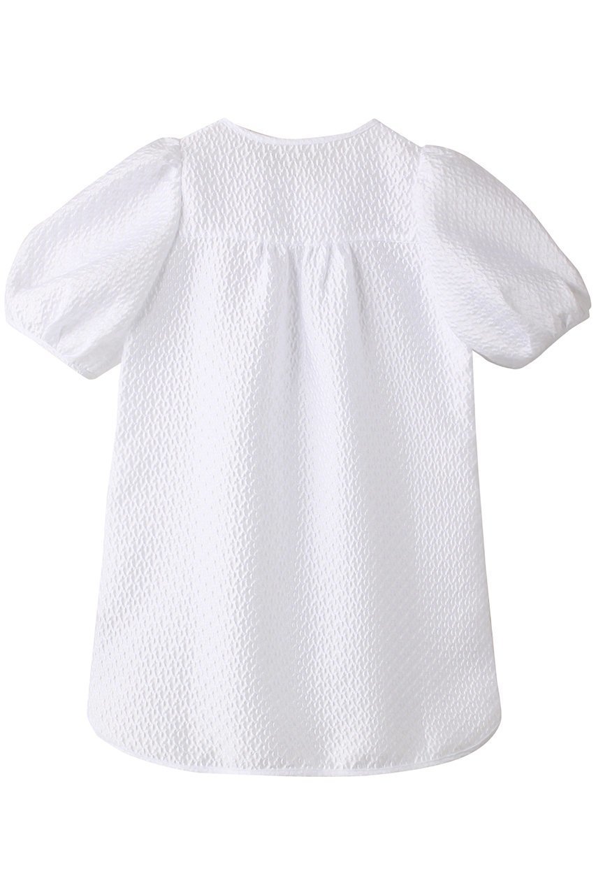 【アミカ/AMICA / KIDS】の【BABY&KIDS】アップルクチュールブラウス ホワイト 4Y-6Y 人気、トレンドファッション・服の通販 founy(ファニー) 　ファッション　Fashion　キッズファッション　Fashion for Kids　トップス・カットソー　Cut & Sew Tops　シンプル　Simple, Minimal　スリーブ　Sleeve, Long Sleeve / Short Sleeve　フェミニン　Feminine, Girly　ベビー　Baby, Babywear　リボン　Ribbon, Bow　other-2|ID: prp329100004039956 ipo3291000000036237062