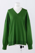 【エンフォルド/ENFOLD】のV ネックプルオーバー 人気、トレンドファッション・服の通販 founy(ファニー) ファッション Fashion レディースファッション Fashion for Women トップス・カットソー Cut & Sew Tops ニット Knit Tops & Sweaters カジュアルプルオーバー・ニットトップス Pullovers & Knit Tops / Casual Pullovers シンプル Simple, Minimal thumbnail グリーン|ID: prp329100004039966 ipo3291000000032923849