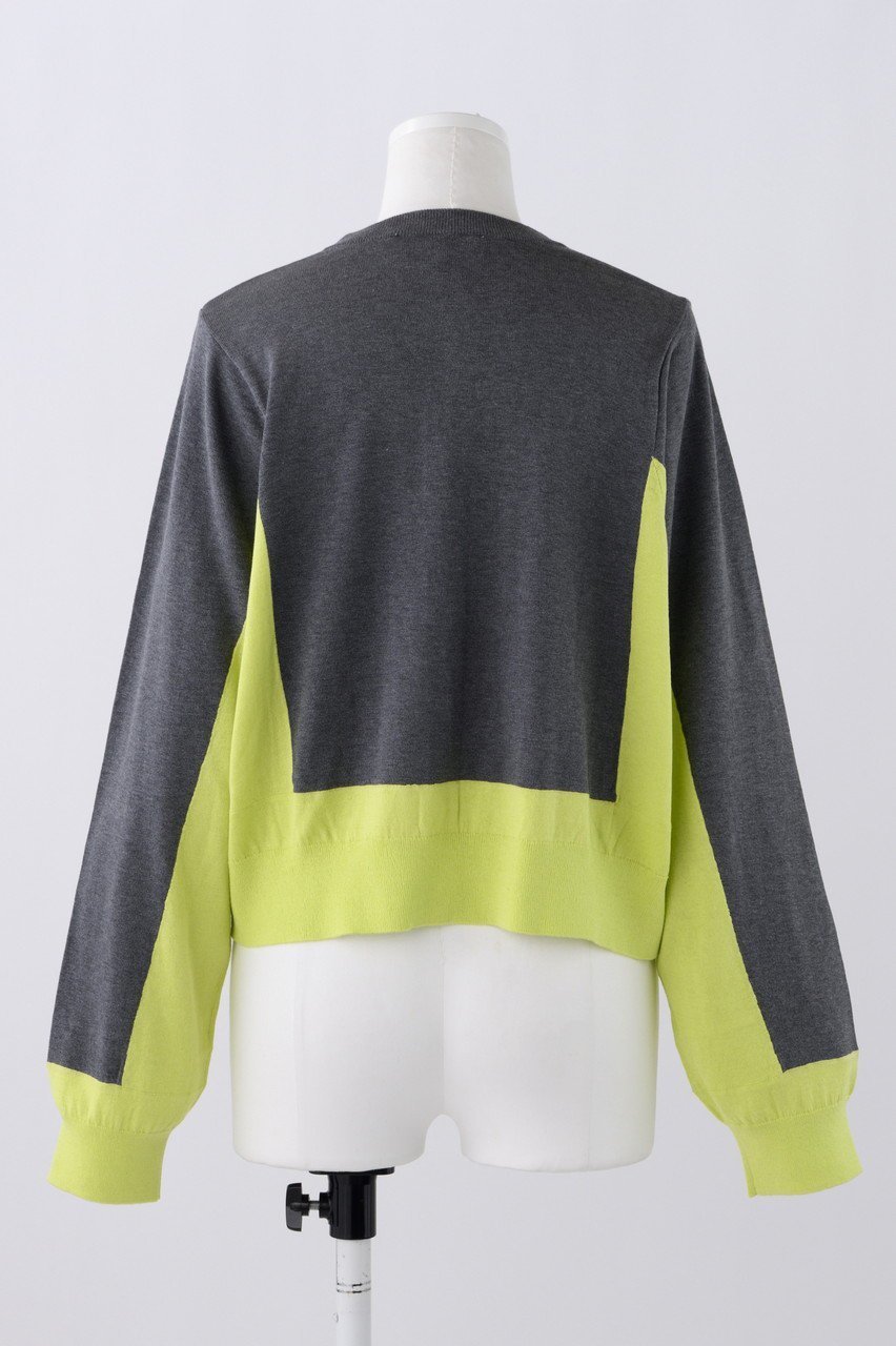 【エンフォルド/ENFOLD】のカラーブロックカーディガン 人気、トレンドファッション・服の通販 founy(ファニー) 　ファッション　Fashion　レディースファッション　Fashion for Women　トップス・カットソー　Cut & Sew Tops　ニット　Knit Tops & Sweaters　カーディガン・羽織り　Layered Style Cardigans　カーディガン　Cardigan, Knitwear　コンパクト　Compact, Small Size　シルク　Silk, 100% Silk　ブロック　Block, Solid Block Pattern　定番　Standard, Basic Item　other-3|ID: prp329100004039967 ipo3291000000036098423