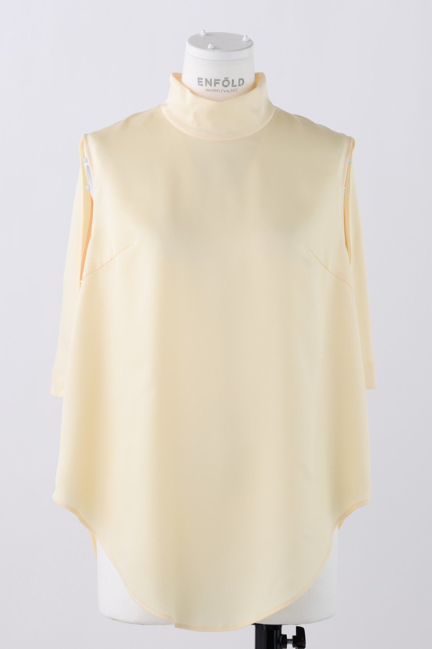 【エンフォルド/ENFOLD】のセミマットサテン スタンド N/C T/Tタンクトップ 人気、トレンドファッション・服の通販 founy(ファニー) ファッション Fashion レディースファッション Fashion for Women トップス・カットソー Cut & Sew Tops キャミソール&ノースリーブ Camisoles & Sleeveless Tops シャツ・ブラウス・オフィスカジュアル Elegant Blouses & Button-Ups ロングTシャツ・Tシャツ Longline T-Shirts & Tees カットソー・ベーシックTシャツ Cut-and-Sewn Tops / Stretch Tees & Basics エレガント 上品 Elegant キャミソール Camisole, Spaghetti Strap Top サテン Satin, Glossy Fabric スタンド Stand Collar, Upright Stand タンク Tank Top, Sleeveless Top ドレープ Drape, Draping Fabric バランス Balance, Style Balance other-1|ID: prp329100004039969 ipo3291000000036541727