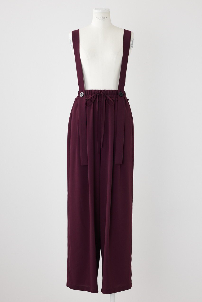 【エンフォルド/ENFOLD】のPEライトジョーゼット 2way Relax ゴムワイドPT/パンツ インテリア・キッズ・メンズ・レディースファッション・服の通販 founy(ファニー) 　ファッション　Fashion　レディースファッション　Fashion for Women　パンツ　Pants & Trousers　シンプル　Simple, Minimal　ジョーゼット　Georgette, Semi-Sheer Fabric　ラップ　Wrap, Wrap Design　ロング　Long, Long-Length　ワイド　Wide, Wide Fit　定番　Standard, Basic Item　ボルドー|ID: prp329100004039970 ipo3291000000032818458