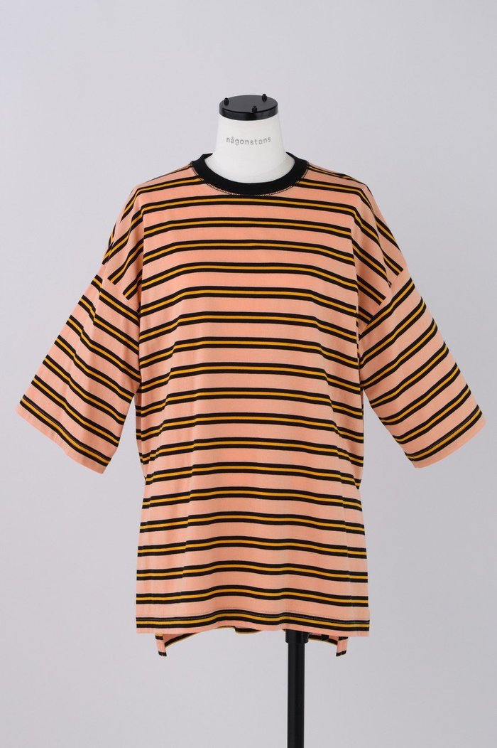 【ナゴンスタンス/nagonstans】のボーダー天竺 ルーズT/SH Tシャツ インテリア・キッズ・メンズ・レディースファッション・服の通販 founy(ファニー) https://founy.com/ ファッション Fashion レディースファッション Fashion for Women トップス・カットソー Cut & Sew Tops シャツ・ブラウス・オフィスカジュアル Elegant Blouses & Button-Ups ロングTシャツ・Tシャツ Longline T-Shirts & Tees カットソー・ベーシックTシャツ Cut-and-Sewn Tops / Stretch Tees & Basics ショート Short, Short Length スリーブ Sleeve, Long Sleeve / Short Sleeve ボーダー Border, Stripe ルーズ Loose, Oversized |ID: prp329100004039981 ipo3291000000035531803