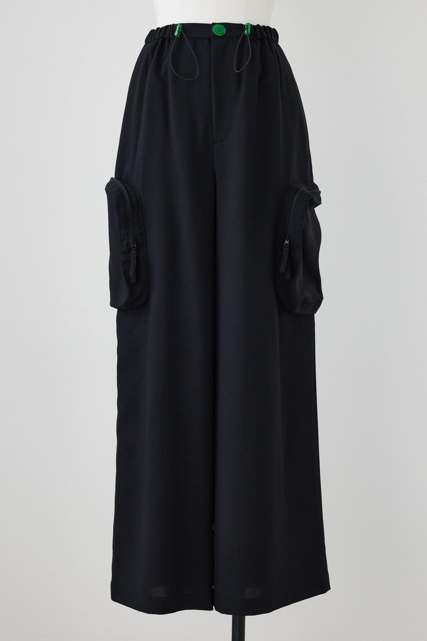 【ナゴンスタンス/nagonstans】のPEオックス Pocket wide PT/パンツ インテリア・キッズ・メンズ・レディースファッション・服の通販 founy(ファニー) 　ファッション　Fashion　レディースファッション　Fashion for Women　パンツ　Pants & Trousers　オックス　Oxford Fabric　ポケット　Pocket, Pocket Detail　リラックス　Relax, Relaxed Fit　Black|ID: prp329100004039984 ipo3291000000032935791