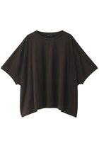 【ミズイロ インド/mizuiro ind】のcrew neck wide T Tシャツ brown|ID:prp329100004040006