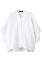 【ミズイロ インド/mizuiro ind】のlinen stand collar cocoon shirt シャツ off white|ID: prp329100004040008 ipo3291000000032694833