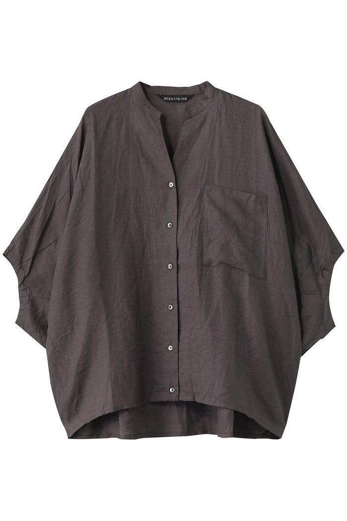 【ミズイロ インド/mizuiro ind】のlinen stand collar cocoon shirt シャツ インテリア・キッズ・メンズ・レディースファッション・服の通販 founy(ファニー) https://founy.com/ ファッション Fashion レディースファッション Ladies' Fashion Online トップス・カットソー Tops/Tshirt シャツ/ブラウス Shirts/Blouses シアー Sheer ショート Short スタンド Stand スリーブ Sleeve リネン Linen 夏 Summer NEW・新作・新着・新入荷 New Arrivals |ID: prp329100004040008 ipo3291000000032694835