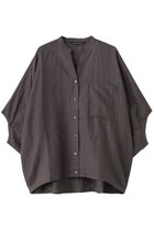 【ミズイロ インド/mizuiro ind】のlinen stand collar cocoon shirt シャツ c.gray|ID: prp329100004040008 ipo3291000000032694835