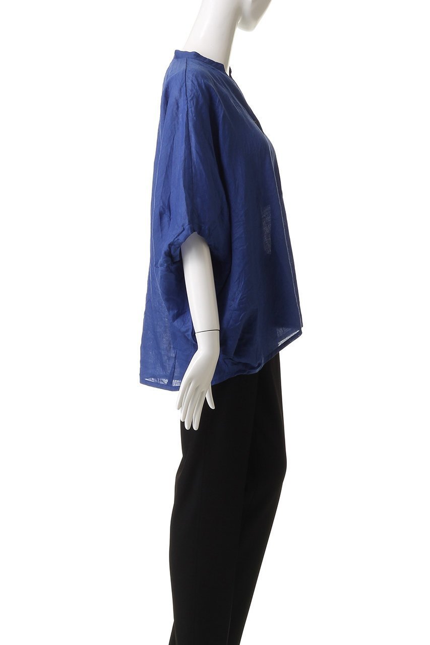 【ミズイロ インド/mizuiro ind】のlinen stand collar cocoon shirt シャツ 人気、トレンドファッション・服の通販 founy(ファニー) 　ファッション　Fashion　レディースファッション　Ladies' Fashion Online　トップス・カットソー　Cut & Sew Tops　シャツ/ブラウス　Elegant Blouses & Button-Ups　シアー　Sheer　ショート　Short　スタンド　Stand　スリーブ　Sleeve　リネン　Linen　夏　Summer　NEW・新作・新着・新入荷　New Arrivals　other-3|ID: prp329100004040008 ipo3291000000032694838