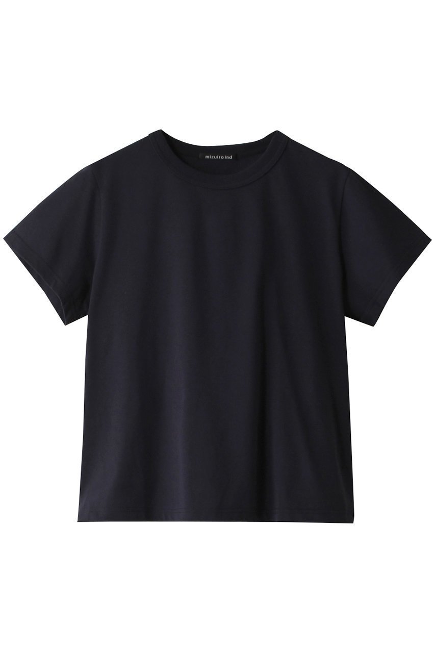 【ミズイロ インド/mizuiro ind】のbasic crew neck T Tシャツ インテリア・キッズ・メンズ・レディースファッション・服の通販 founy(ファニー) 　ファッション　Fashion　レディースファッション　WOMEN　トップス・カットソー　Tops/Tshirt　シャツ/ブラウス　Shirts/Blouses　ロング / Tシャツ　T-Shirts　カットソー　Cut and Sewn　インナー　Inner　ショート　Short　スリーブ　Sleeve　ベーシック　Basic　定番　Standard　ネイビー|ID: prp329100004040014 ipo3291000000026950224